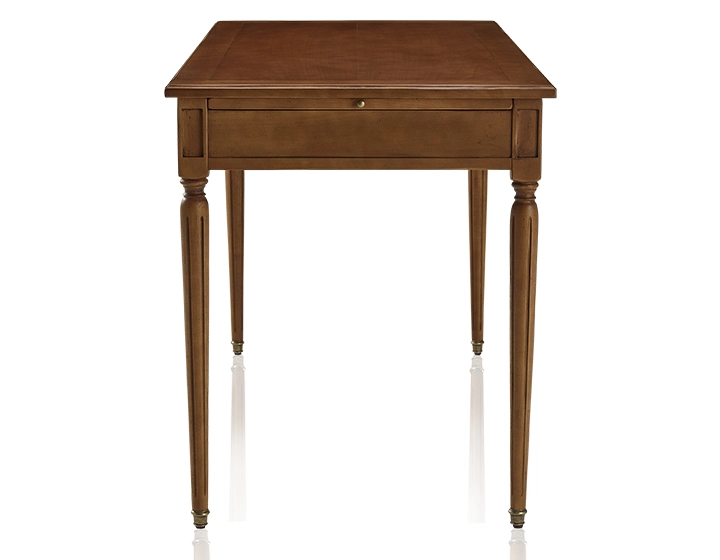 Bureau ancien style Louis XVI plateau bois L130 cm Bureau ancien style Louis XVI plateau bois L130 cm