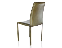 Chaise vintage cuir vert olive Chaise vintage cuir vert olive