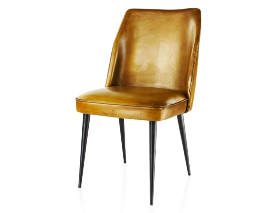 Chaise vintage cuir cognac