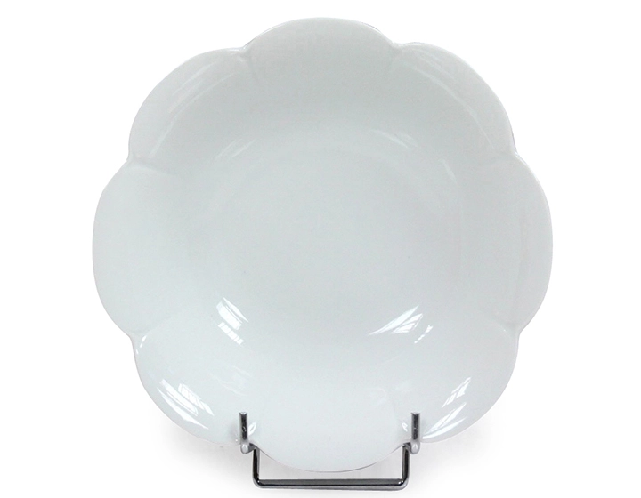 Assiette creuse blanche porcelaine de Limoges lot de 6 Assiette creuse blanche porcelaine de Limoges lot de 6