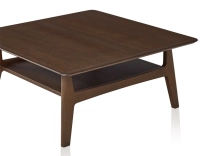 Table basse carrée en chêne teinte marron foncé 100x100 cm 100x100 cm Table basse carrée en chêne teinte marron foncé 100x100 cm 100x100 cm