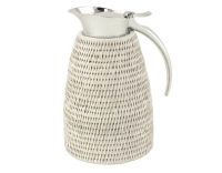 Thermos en rotin blanc 0,6 litre Thermos en rotin blanc 0,6 litre