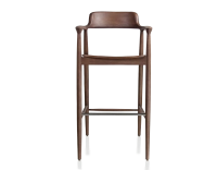 Tabouret de bar h80 cm bois teinte noyer Tabouret de bar h80 cm bois teinte noyer