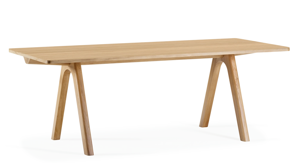 Oak dining table for 6 people natural tint wooden top 140x100cm Oak dining table for 6 people natural tint wooden top 140x100cm