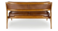 Canapé scandinave cuir 2 places marron vintage Canapé scandinave cuir 2 places marron vintage
