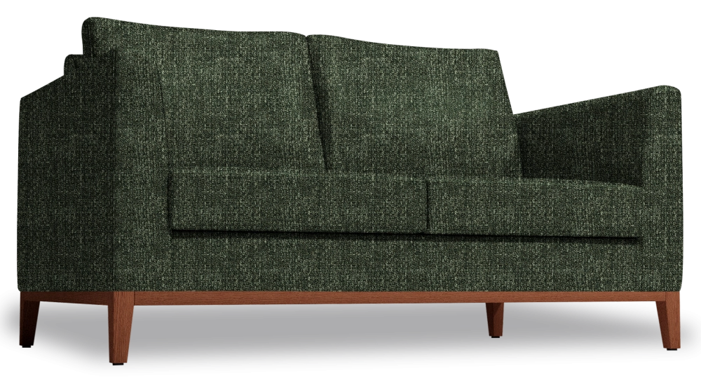 Canapé design 2 places tissu chiné vert Canapé design 2 places tissu chiné vert