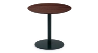 Extensible table for 6 to 8 people in oak and ceramic with ceramic extension with dark stained wood and a slate effect ceramic top and extension. 140x100 cm