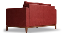 Canapé design 2 places tissu orange brulé Canapé design 2 places tissu orange brulé
