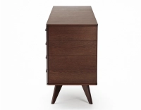 Buffet 3 portes en chêne bois teinte foncé Buffet 3 portes en chêne bois teinte foncé