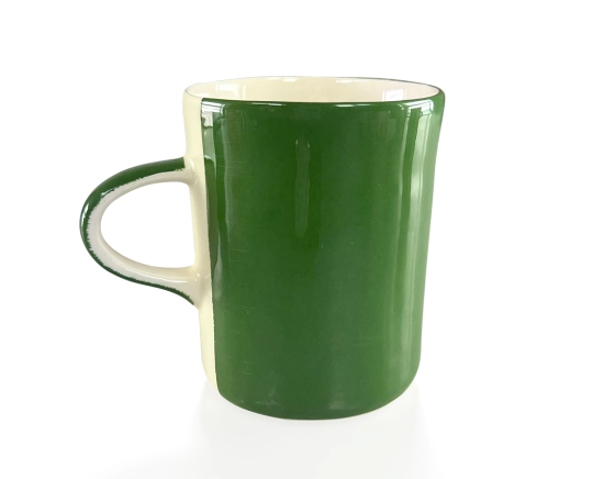 Mug en céramique vert uni