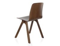 Oak designer chair dark brown wood stain Oak designer chair dark brown wood stain