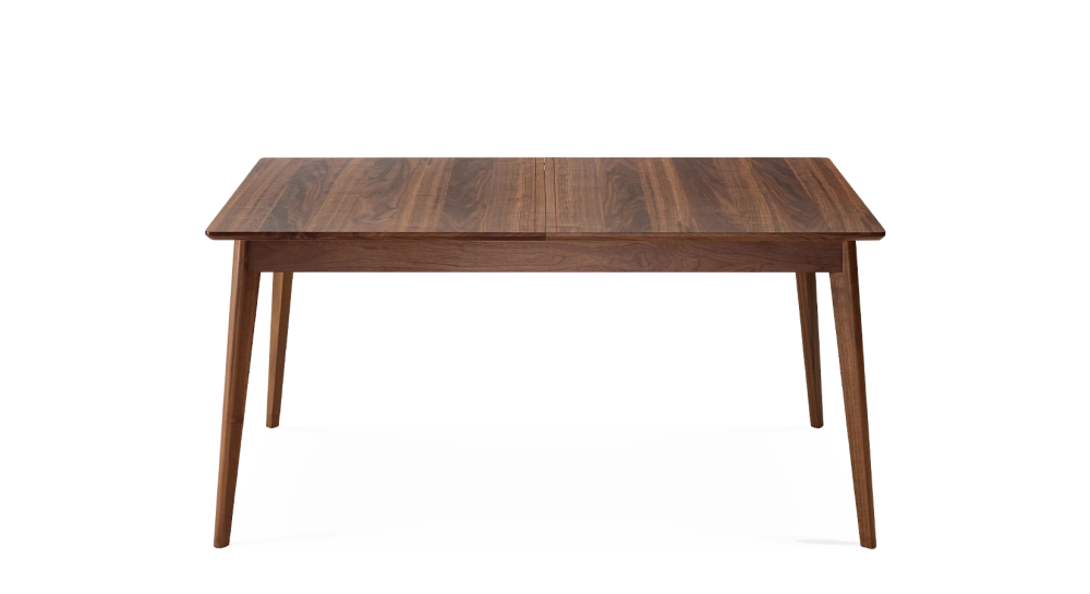 Table extensible en noyer 6 à 10 personnes avec plateau et allonges bois teinte naturelle 140x90 cm Table extensible en noyer 6 à 10 personnes avec plateau et allonges bois teinte naturelle 140x90 cm