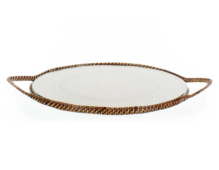 Plateau a fromage rond en fleur de rotin Plateau a fromage rond en fleur de rotin