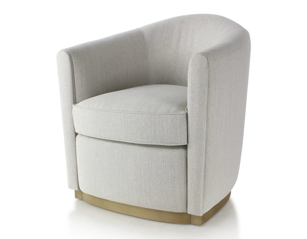 Fauteuil club tissu tissu beige naturel socle bois effet laiton Fauteuil club tissu tissu beige naturel socle bois effet laiton