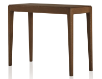 Console fixe en chêne teinte marron foncé 120x40 cm