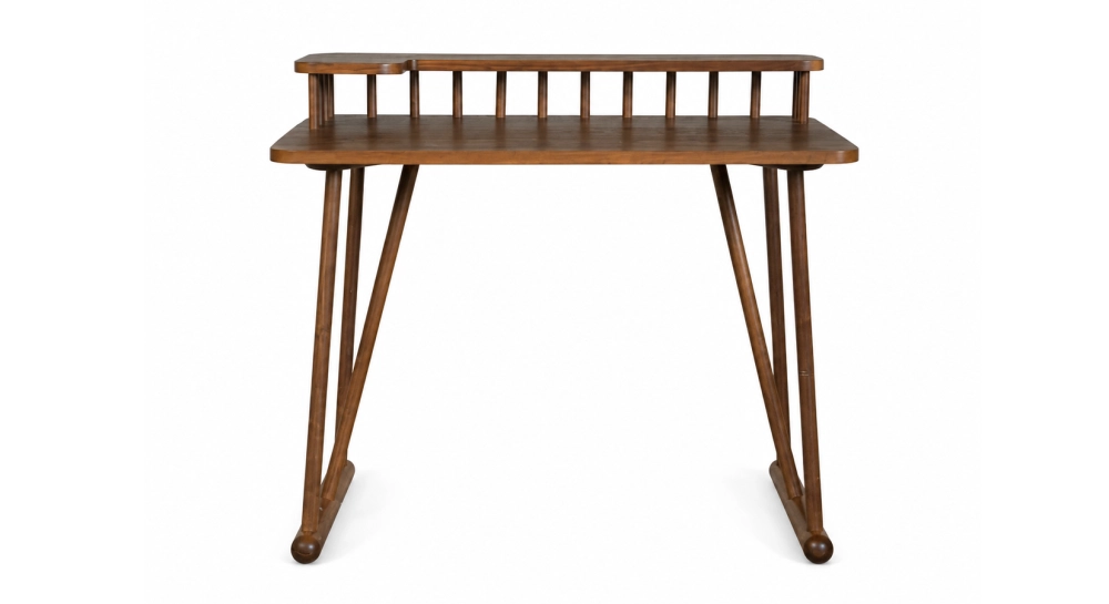Walnut design desk 80 cm