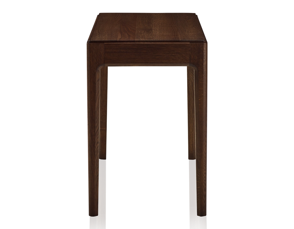 Bureau design en chêne teinte marron foncé L100 cm Bureau design en chêne teinte marron foncé L100 cm