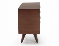 Buffet 2 portes en chêne bois teinte marron foncé Buffet 2 portes en chêne bois teinte marron foncé