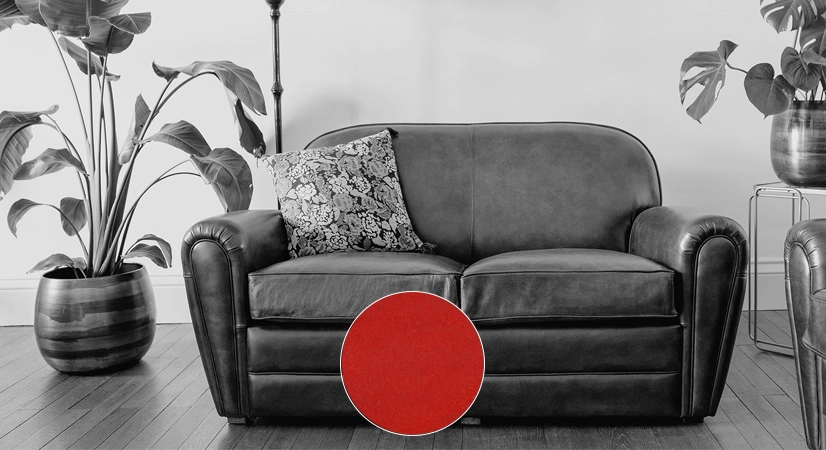 2 seater leather club sofa red piped armrests 2 seater leather club sofa red piped armrests