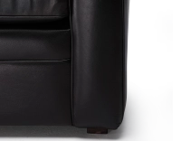 Leather club armchair black Leather club armchair black