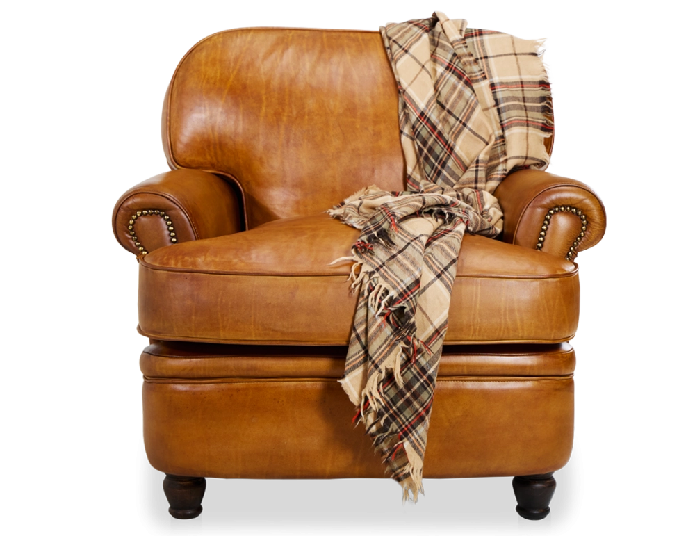 Fauteuil club cuir cognac Fauteuil club cuir cognac