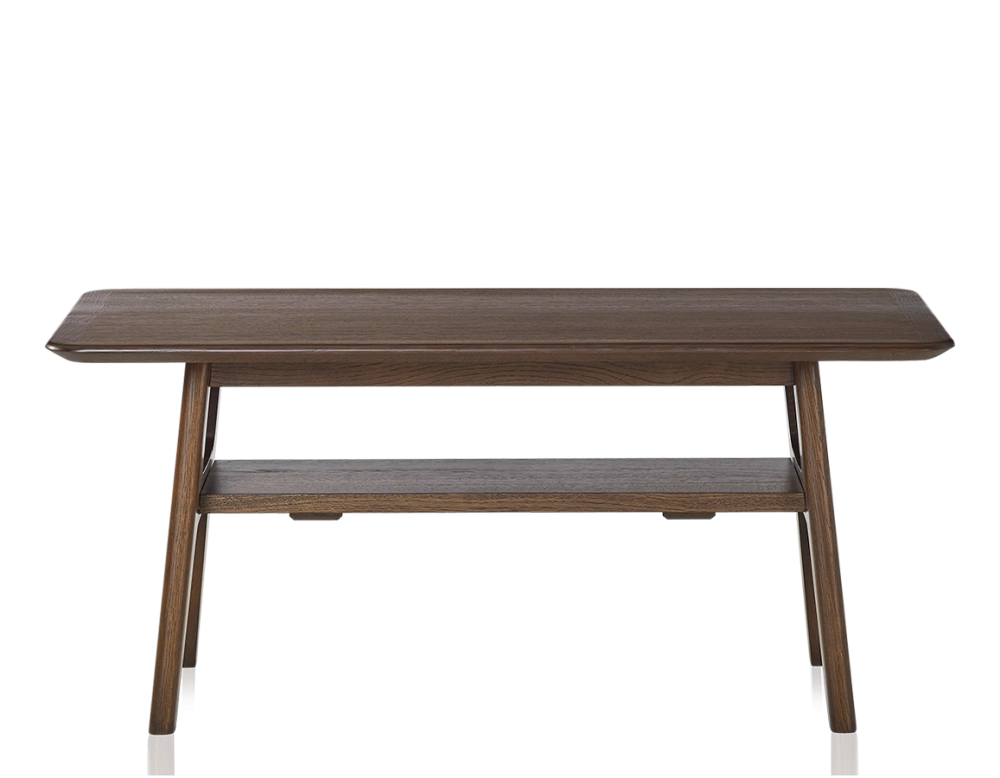 Table basse rectangulaire en chêne teinte marron foncé 100x50 cm 100x50 cm Table basse rectangulaire en chêne teinte marron foncé 100x50 cm 100x50 cm