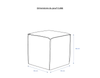 Pouf cuir vert olive Pouf cuir vert olive