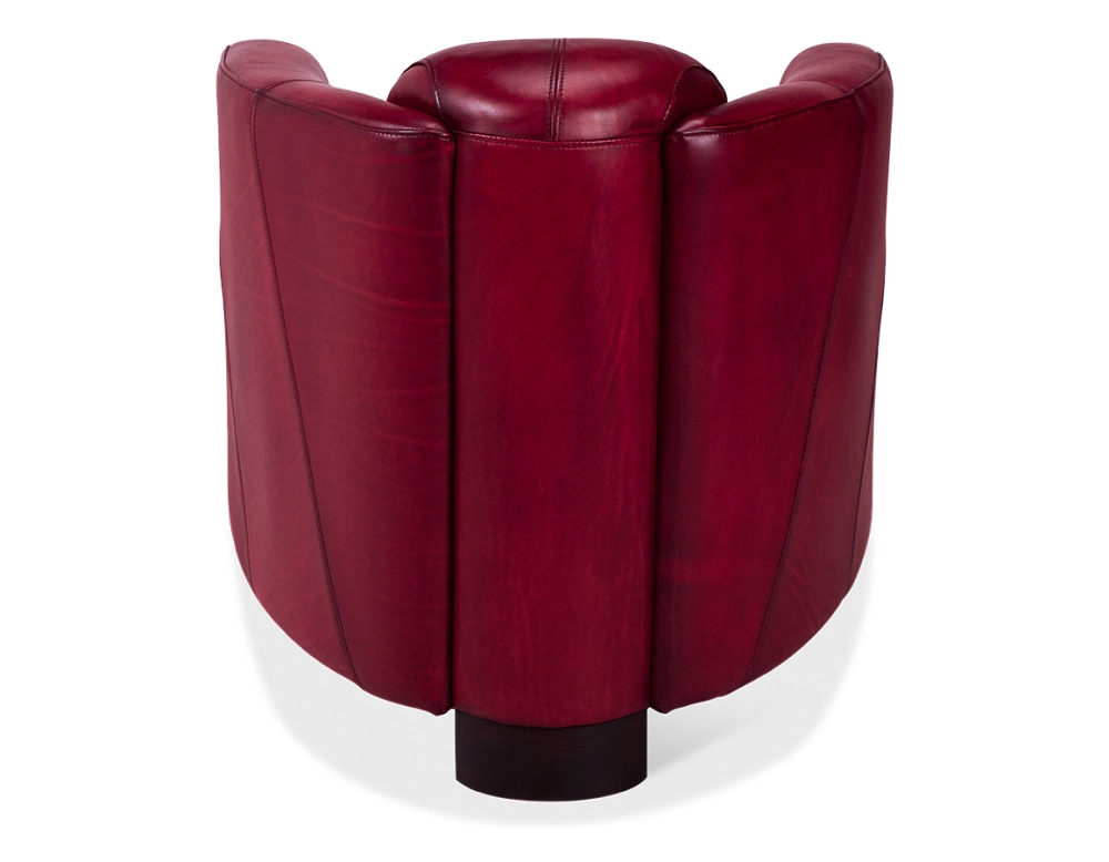 Leather club armchair burgundy Leather club armchair burgundy