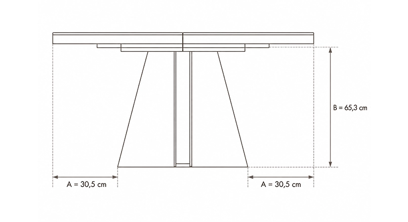 Table ronde extensible 4 à 8 personnes en noyer avec plateau et allonges bois teinte naturelle 120x120 cm