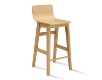 Tabouret de bar en chêne H60 cm bois teinte naturelle Tabouret de bar en chêne H60 cm bois teinte naturelle