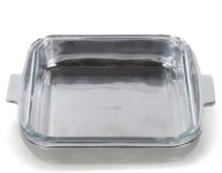 Plat creux carré en fonte aluminium et pyrex Plat creux carré en fonte aluminium et pyrex