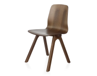 Oak designer chair dark brown wood stain Oak designer chair dark brown wood stain