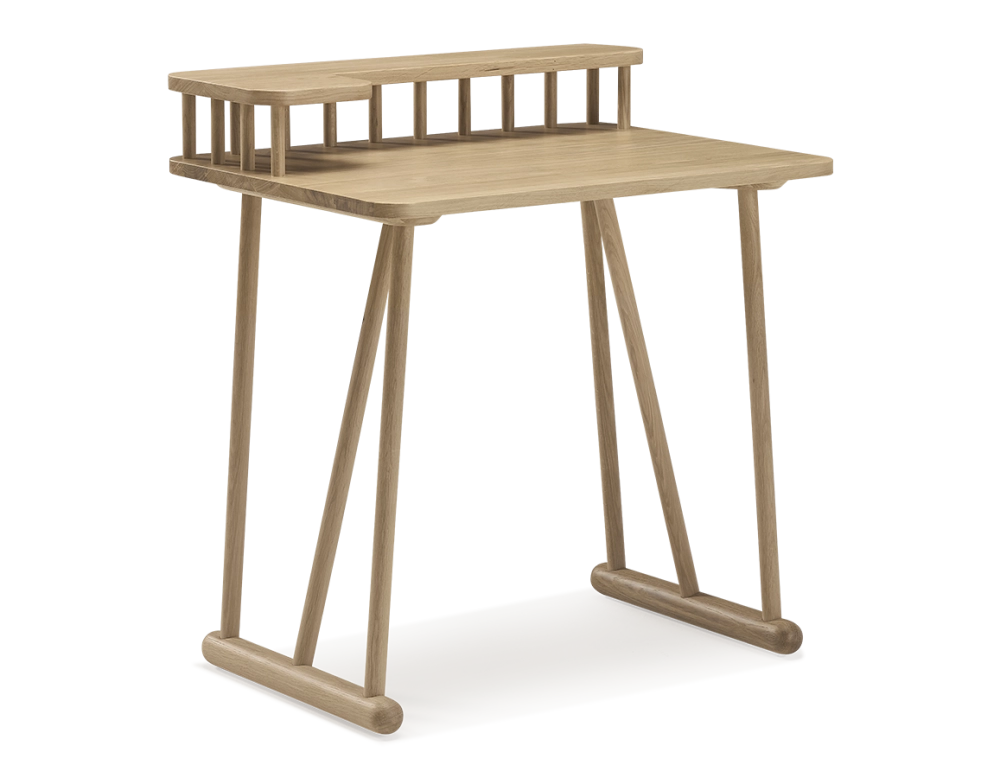 Bureau design en chêne teinte naturelle L80 cm Bureau design en chêne teinte naturelle L80 cm