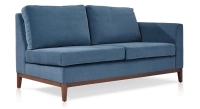 Module droit 2,5 places tissu bleu jean Module droit 2,5 places tissu bleu jean