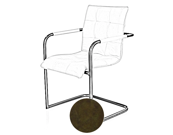 Fauteuil de bureau cuir vert olive Fauteuil de bureau cuir vert olive