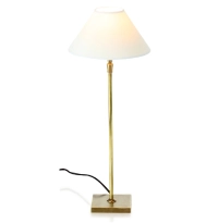 Lampe de chevet dorée abat jour conique Lampe de chevet dorée abat jour conique