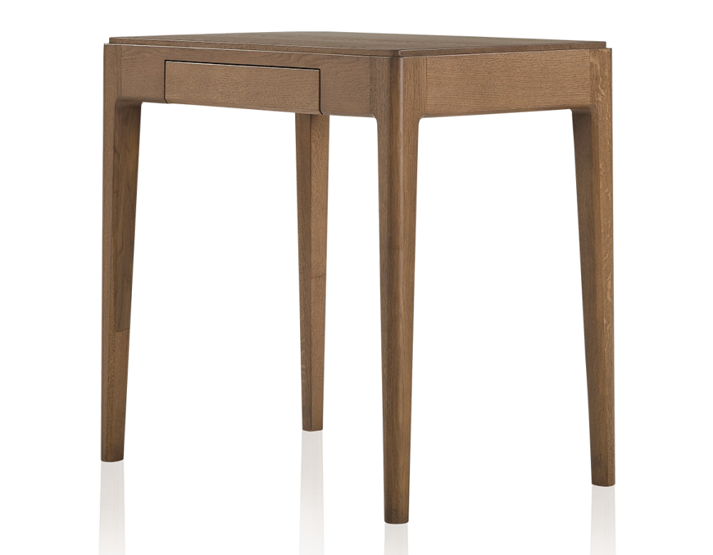Bureau design en chêne teinte noyer L80 cm Bureau design en chêne teinte noyer L80 cm