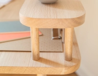 Bureau design en chêne teinte naturelle L150 cm Bureau design en chêne teinte naturelle L150 cm