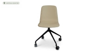 Office chair with 5 branches assise tissu kaki clair