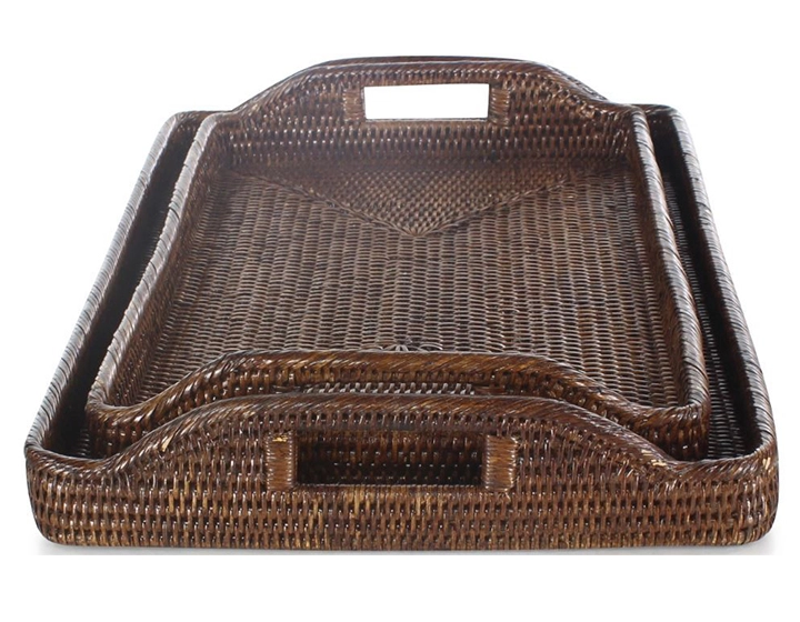 Small rectangular rattan serving tray Small rectangular rattan serving tray