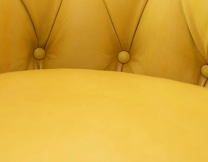 Fauteuil de bureau cuir jaune Fauteuil de bureau cuir jaune