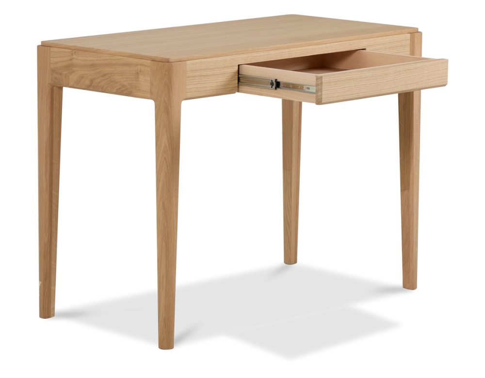 Bureau design en chêne teinte naturelle L80 cm Bureau design en chêne teinte naturelle L80 cm