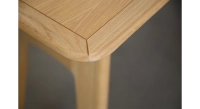 Console fixe en chêne teinte naturelle 120x40 cm Console fixe en chêne teinte naturelle 120x40 cm
