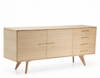 Buffet 3 portes en chêne bois teinte naturelle Buffet 3 portes en chêne bois teinte naturelle