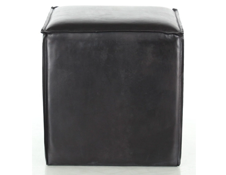 Pouf cuir noir Pouf cuir noir