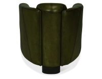 Leather club armchair olive green Leather club armchair olive green