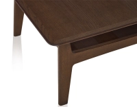 Table basse carrée en chêne teinte marron foncé 100x100 cm 100x100 cm Table basse carrée en chêne teinte marron foncé 100x100 cm 100x100 cm