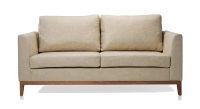 Canapé design 2,5 places tissu chiné beige
