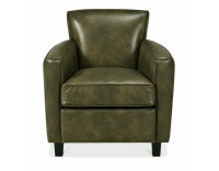 Fauteuil club cuir vert olive
