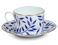 Tasse à thé avec soucoupe en porcelaine lot de 2 Tasse à thé avec soucoupe en porcelaine lot de 2